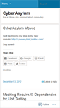Mobile Screenshot of cyberasylum.wordpress.com