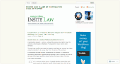 Desktop Screenshot of contractandsalecases.wordpress.com