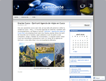 Tablet Screenshot of caminante.wordpress.com