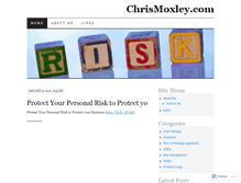 Tablet Screenshot of cmoxley.wordpress.com