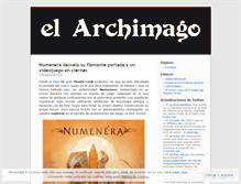 Tablet Screenshot of elarchimago.wordpress.com