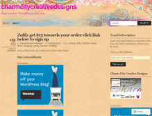 Tablet Screenshot of charmcitycreativedesigns.wordpress.com