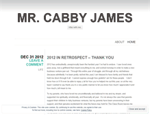 Tablet Screenshot of mrcabbyjames.wordpress.com