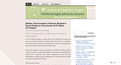 Desktop Screenshot of coloquiodefotografiaeimagem.wordpress.com