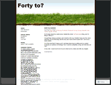 Tablet Screenshot of fortyto.wordpress.com