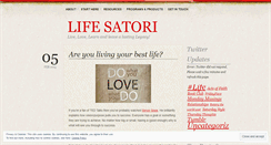 Desktop Screenshot of lifesatori.wordpress.com