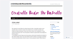 Desktop Screenshot of cindrellaundertheumbrella.wordpress.com