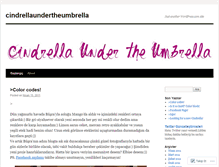 Tablet Screenshot of cindrellaundertheumbrella.wordpress.com