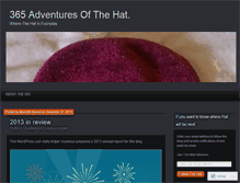 Tablet Screenshot of 365daysofthehat.wordpress.com