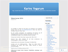Tablet Screenshot of karinsyogarum.wordpress.com