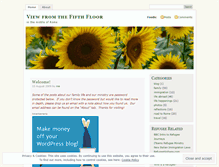 Tablet Screenshot of fifthfloor.wordpress.com