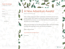Tablet Screenshot of earlynostalgia.wordpress.com