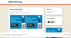 Desktop Screenshot of epgyaiclass.wordpress.com