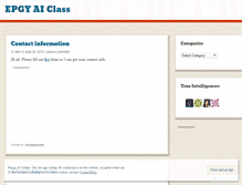 Tablet Screenshot of epgyaiclass.wordpress.com