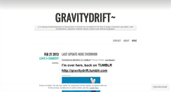 Desktop Screenshot of gravitydrift.wordpress.com