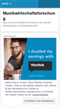 Mobile Screenshot of musikwirtschaftsforschung.wordpress.com