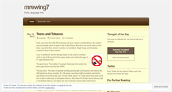 Desktop Screenshot of mrewing7.wordpress.com
