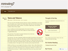 Tablet Screenshot of mrewing7.wordpress.com