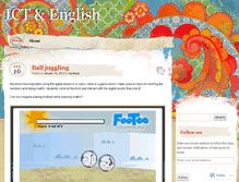 Tablet Screenshot of ictandenglish.wordpress.com