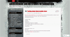 Desktop Screenshot of abercrombieonlinestores.wordpress.com