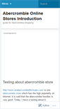 Mobile Screenshot of abercrombieonlinestores.wordpress.com