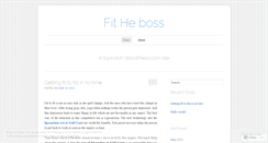 Desktop Screenshot of fitheboss.wordpress.com