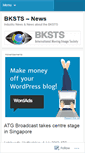 Mobile Screenshot of bksts.wordpress.com