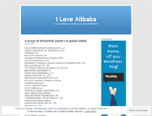 Tablet Screenshot of ilovealibaba.wordpress.com