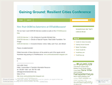 Tablet Screenshot of gainingground2009.wordpress.com
