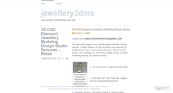 Desktop Screenshot of jewellery3dms.wordpress.com