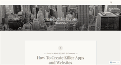Desktop Screenshot of chandachisala.wordpress.com