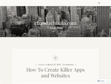 Tablet Screenshot of chandachisala.wordpress.com