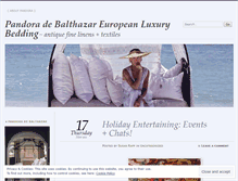 Tablet Screenshot of pandoradebalthazarluxurybedding.wordpress.com