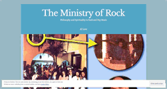 Desktop Screenshot of ministryofrock.wordpress.com