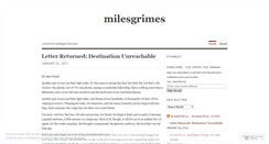 Desktop Screenshot of milesgrimes.wordpress.com