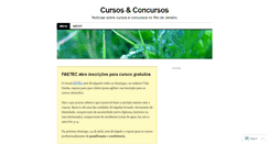 Desktop Screenshot of cursoseconcursosrj.wordpress.com