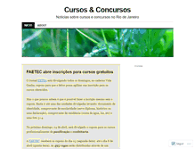 Tablet Screenshot of cursoseconcursosrj.wordpress.com