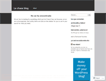 Tablet Screenshot of elchaos.wordpress.com