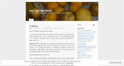 Desktop Screenshot of notlikethepants.wordpress.com