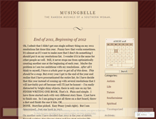 Tablet Screenshot of musingbelle.wordpress.com