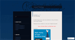 Desktop Screenshot of casualtheology.wordpress.com
