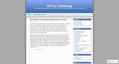 Desktop Screenshot of africagateway.wordpress.com