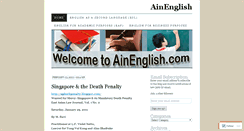 Desktop Screenshot of ainenglish.wordpress.com