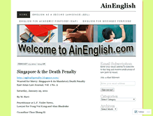 Tablet Screenshot of ainenglish.wordpress.com