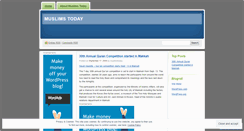 Desktop Screenshot of muslimstoday.wordpress.com