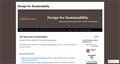 Desktop Screenshot of designsustainability.wordpress.com