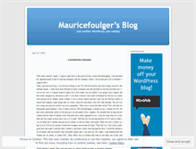 Tablet Screenshot of mauricefoulger.wordpress.com