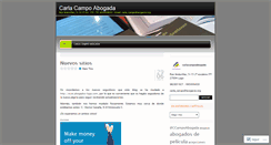 Desktop Screenshot of carlacampoabogada.wordpress.com