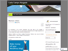 Tablet Screenshot of carlacampoabogada.wordpress.com