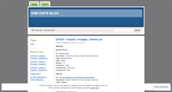 Desktop Screenshot of kim122079.wordpress.com